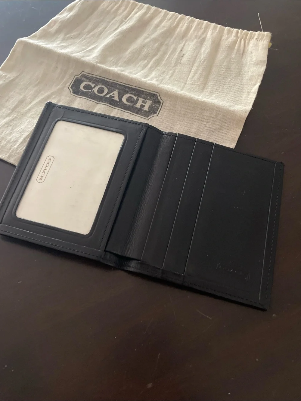 Coach Vintage Men’s Black Leather Wallet